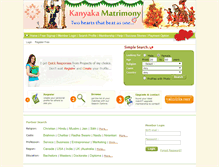 Tablet Screenshot of kanyakamatrimony.com